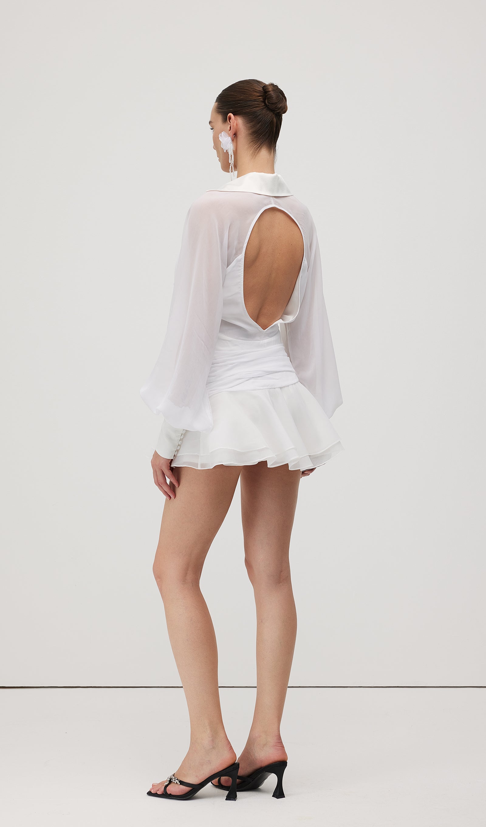 Bella Lantern Sleeve Mini Dress