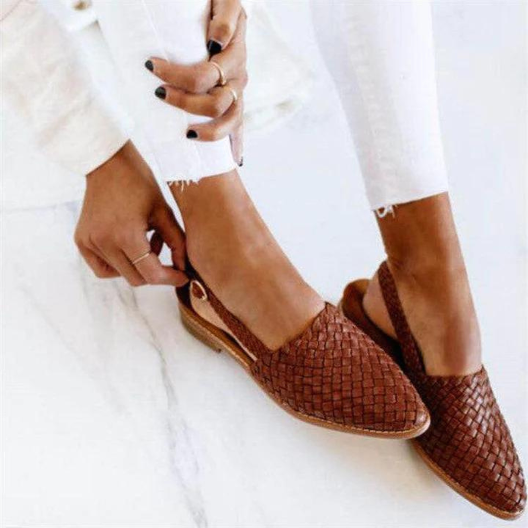 Arielle-Claire | Elegant and Comfortable Handmade Flat Sandals