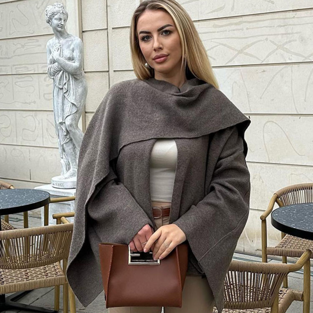 Avie - Stylish Luxury Cape Coat