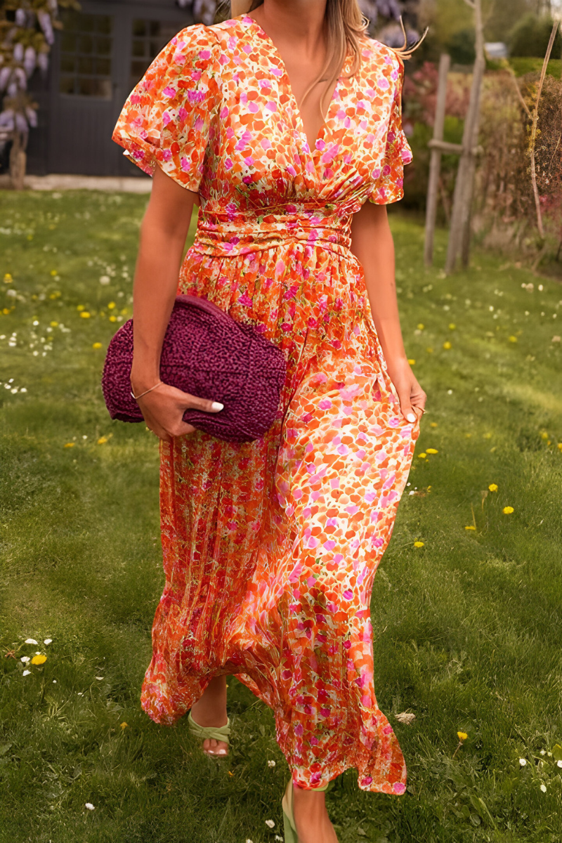 Anja | V-neck maxi dress