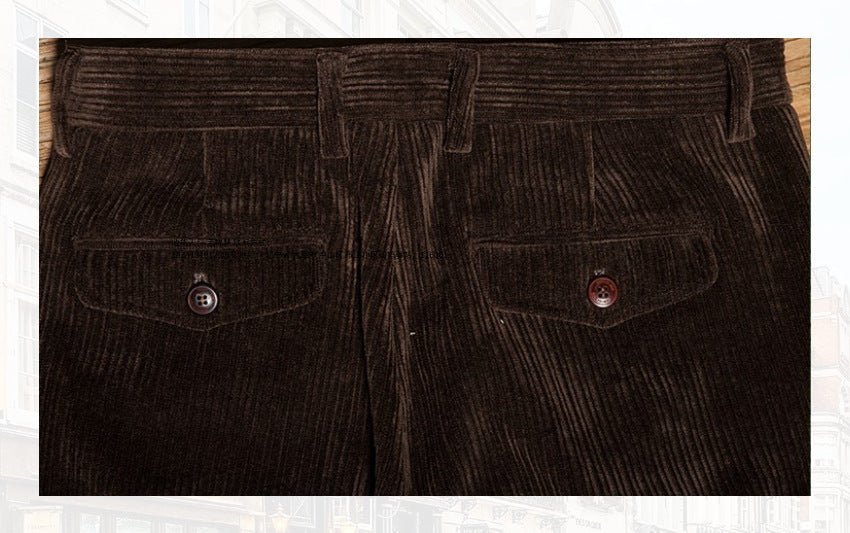 Casual Corduroy Pants - Retro Comfort and Versatile Style