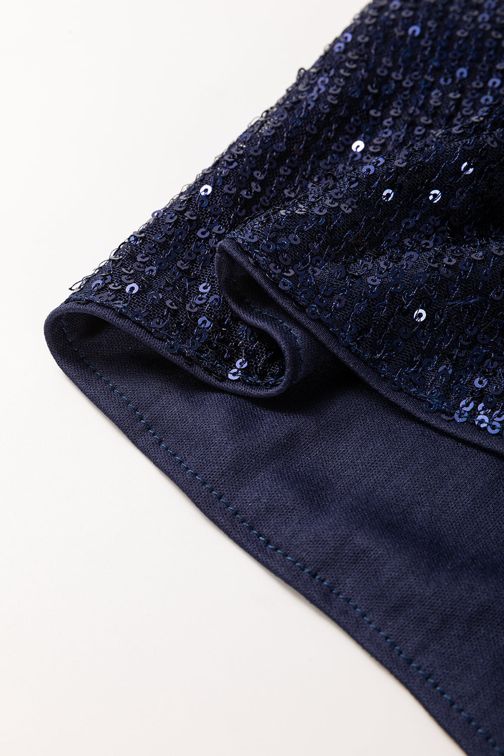 Deep Ocean Blue Sequin Top - Elegance and Comfort for Every Occasion