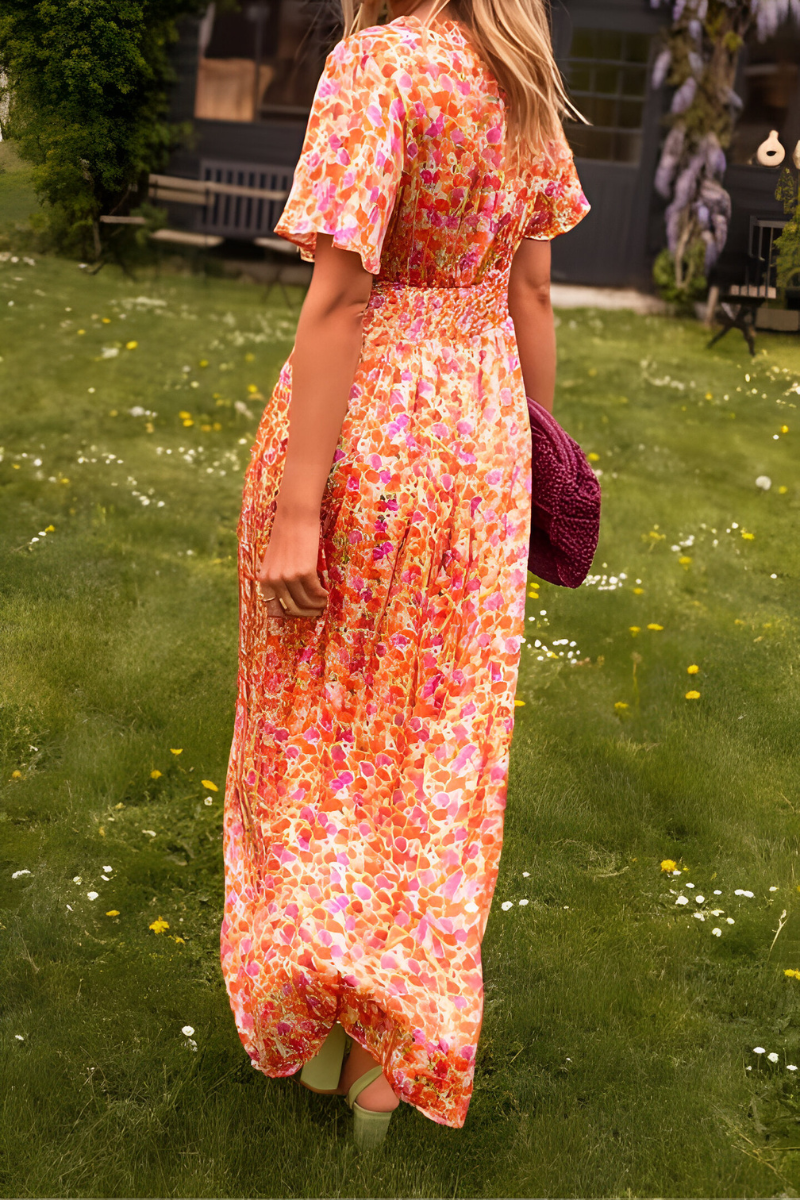Anja | V-neck maxi dress