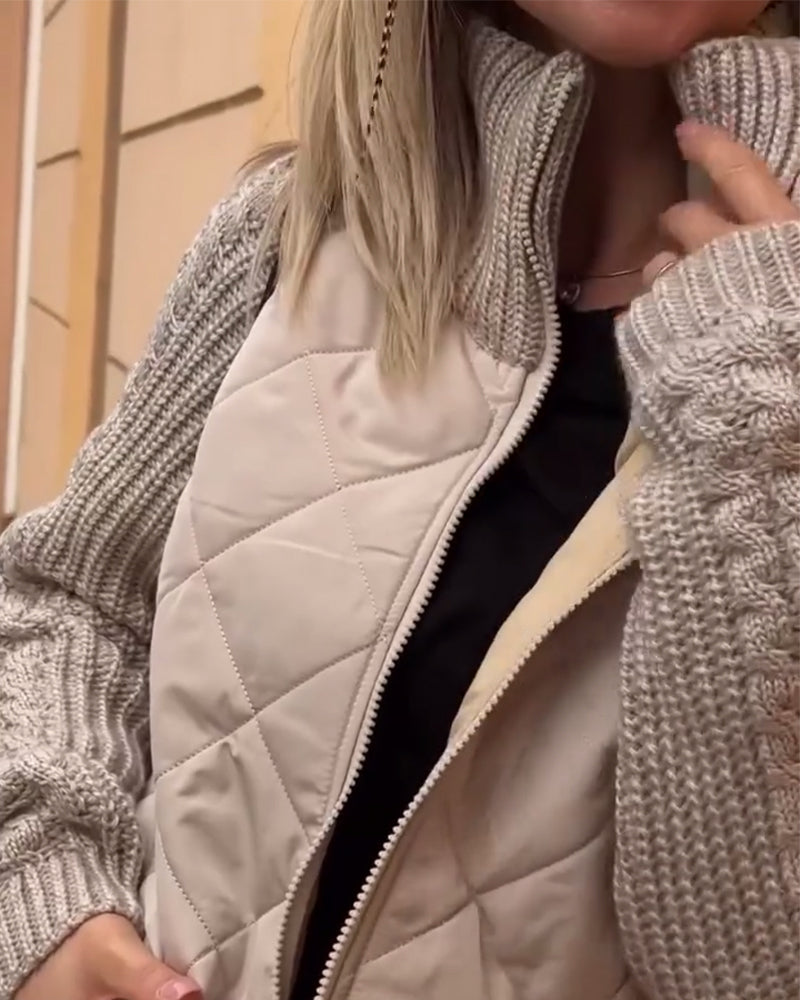 Shannon - Stylish Warm Coat with Zipper