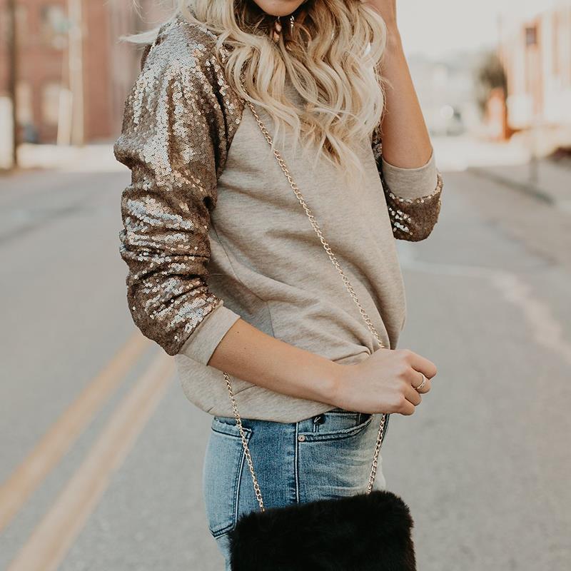 Dazzle Top- Shiny Sequins