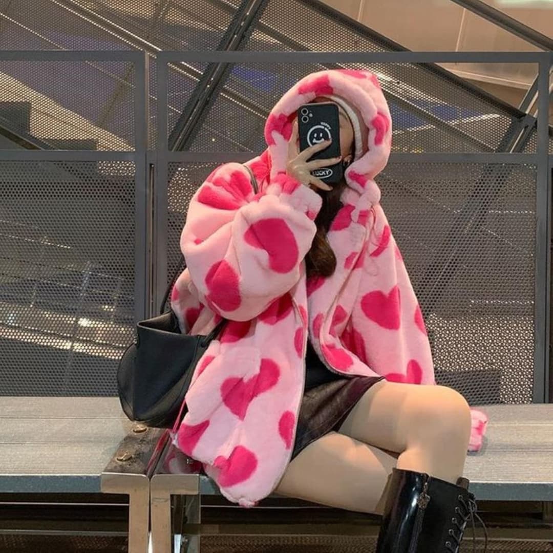 Zoe - Cozy Warm Heart-Shaped Jacket