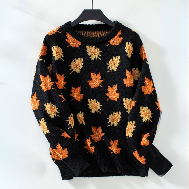 Fall - Comfortable Leaf Style Sweater