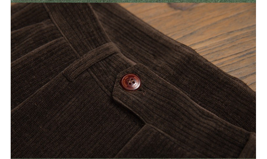 Casual Corduroy Pants - Retro Comfort and Versatile Style