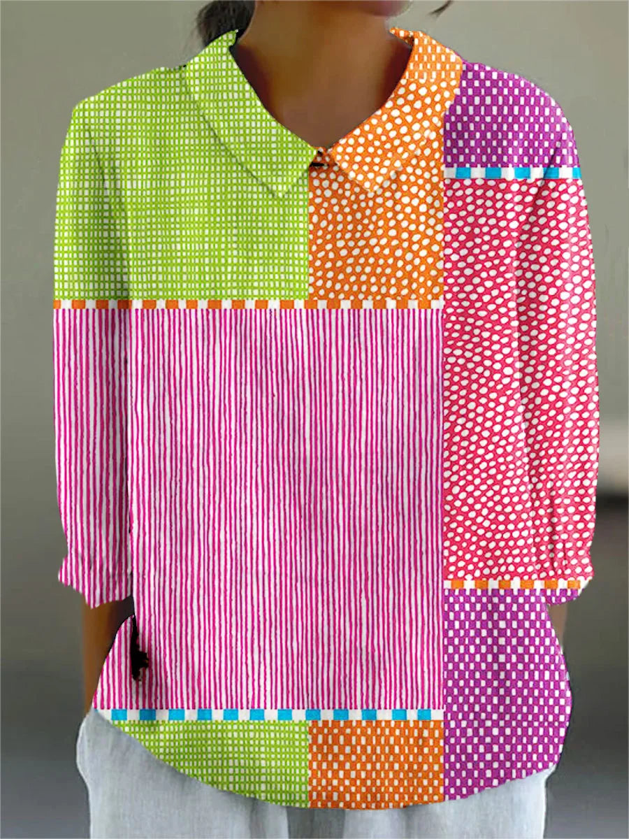 Coralyne | Vintage Colorful Blouse