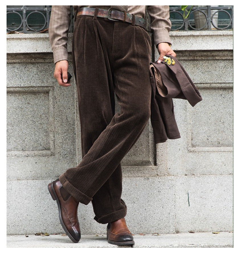 Casual Corduroy Pants - Retro Comfort and Versatile Style