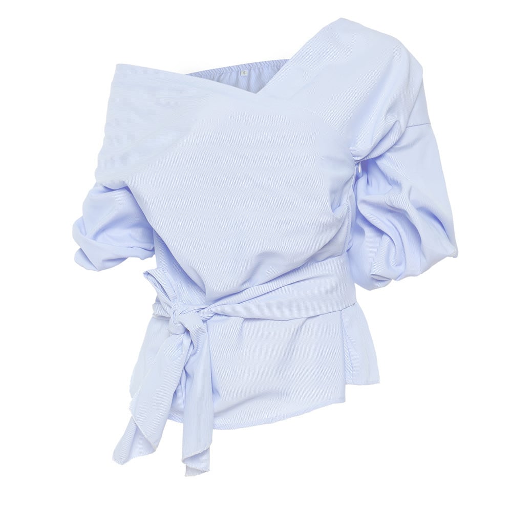Miss Short Blouse - Romantic Elegance & Crisscross Design