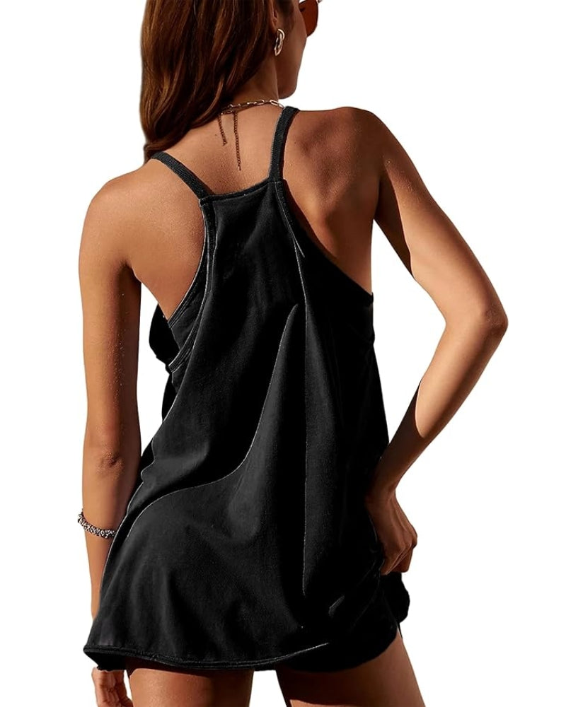 Alaria Built-In Shorts Mini Dress