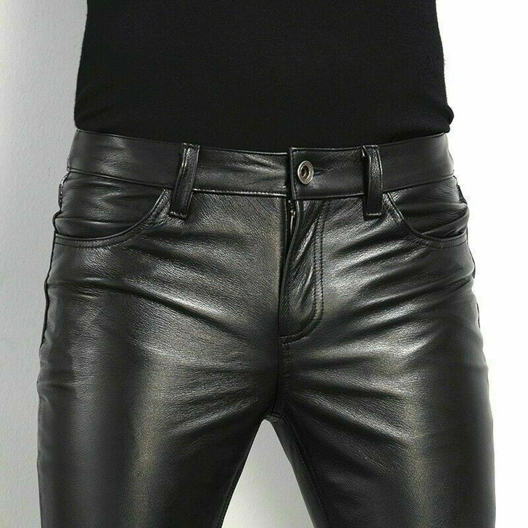 Faux Leather Pants - Rebellious Style and Comfortable Fit