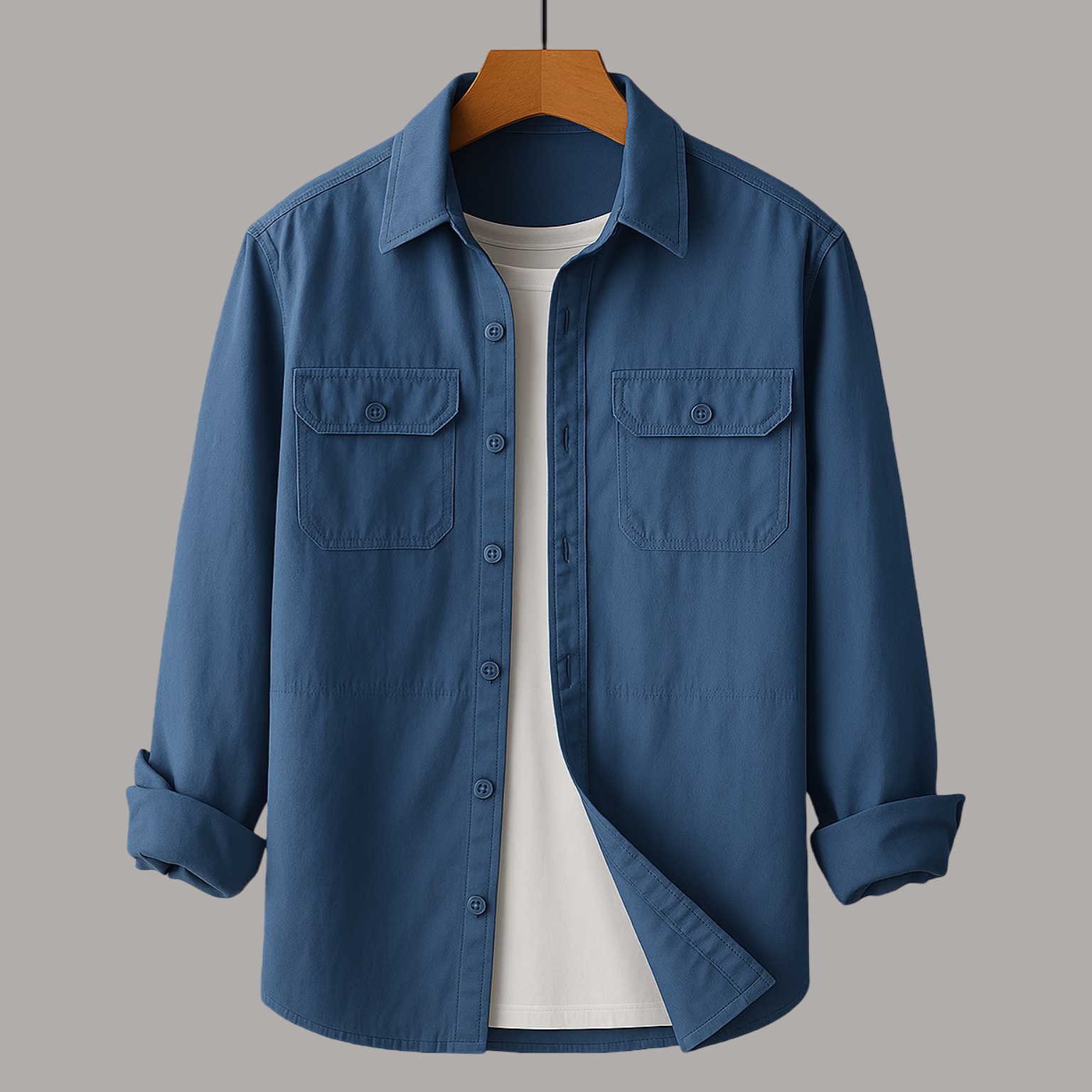 Caleb | Utility Cotton Shirt