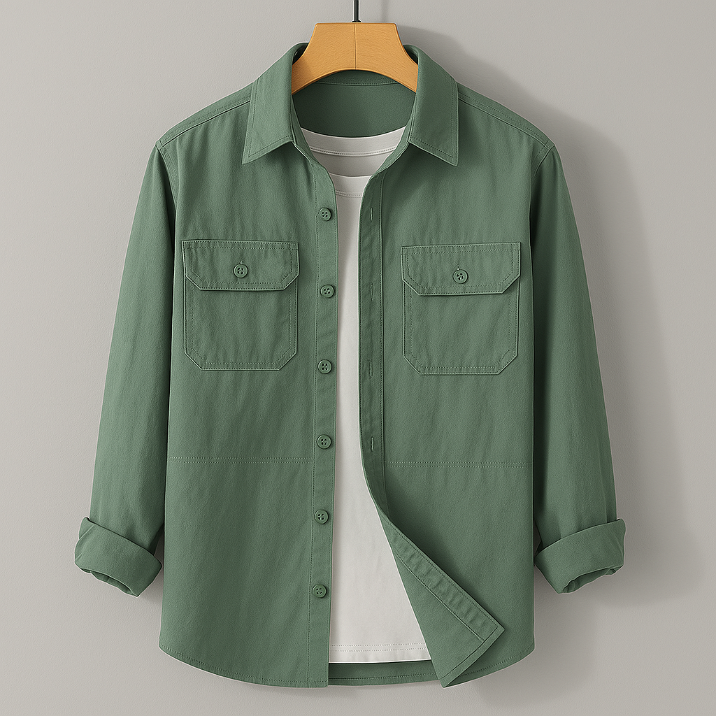 Caleb | Utility Cotton Shirt