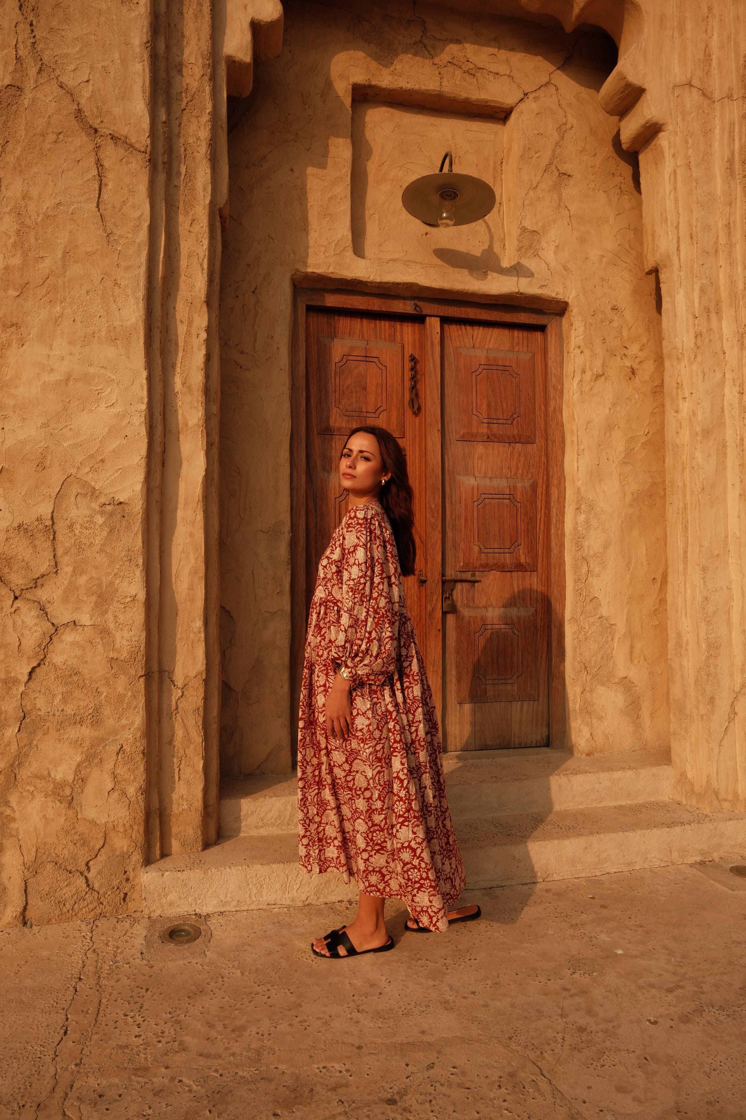 Arabella Midi Dress Caramel