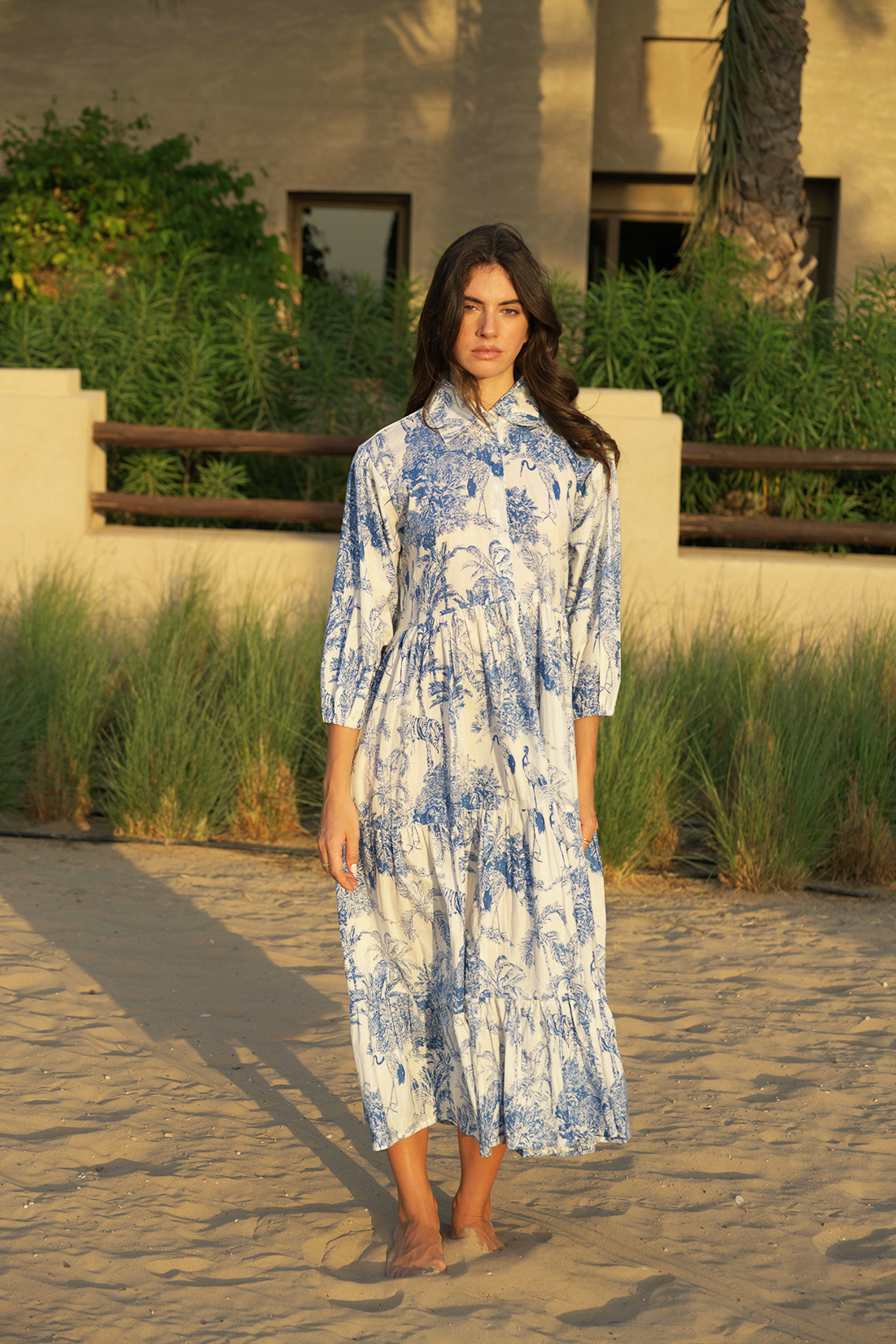 Marsie Midi Dress - Azure Wave