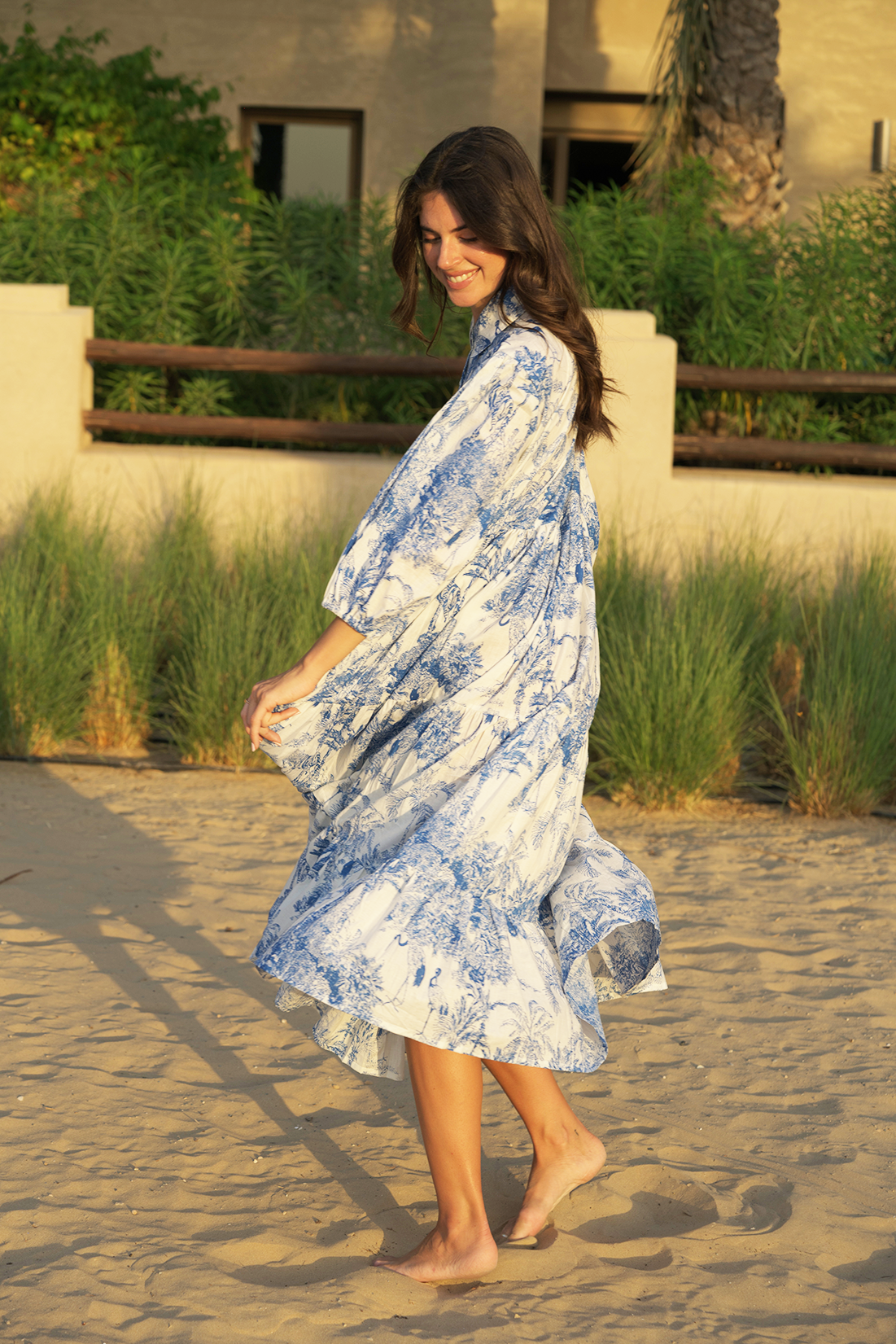 Marsie Midi Dress - Azure Wave