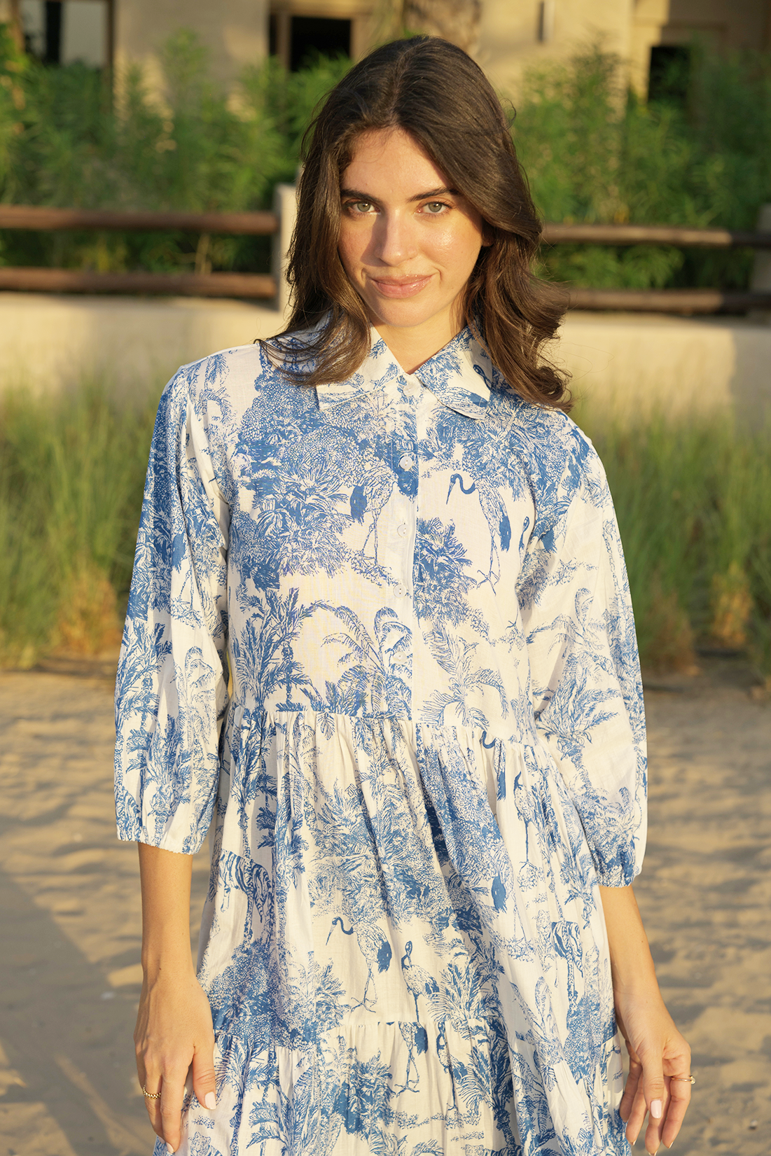 Marsie Midi Dress - Azure Wave