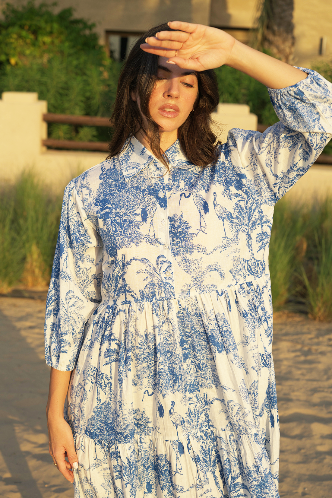 Marsie Midi Dress - Azure Wave