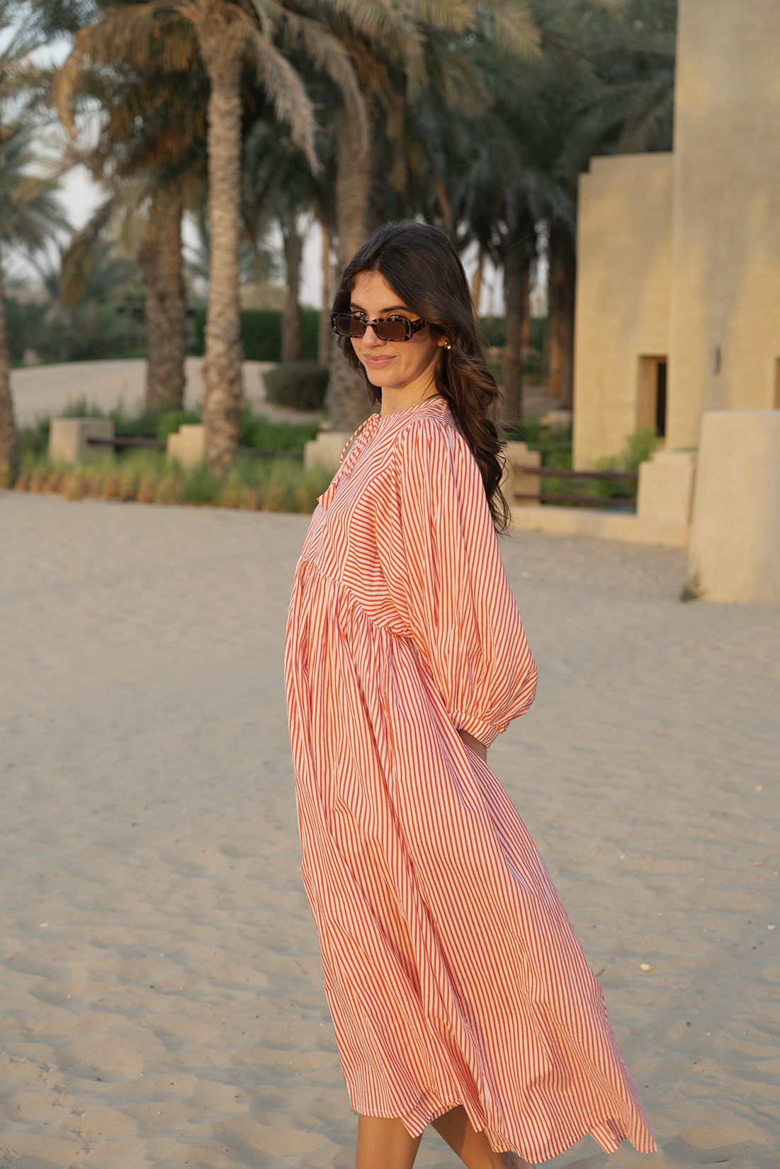 Helena Midi Dress - Apricot Blush