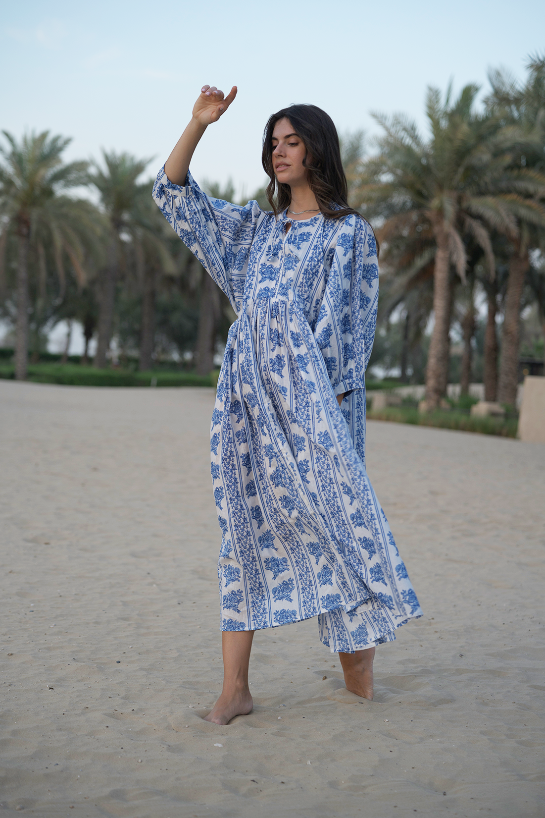 Amaya Midi Dress - Bluebell