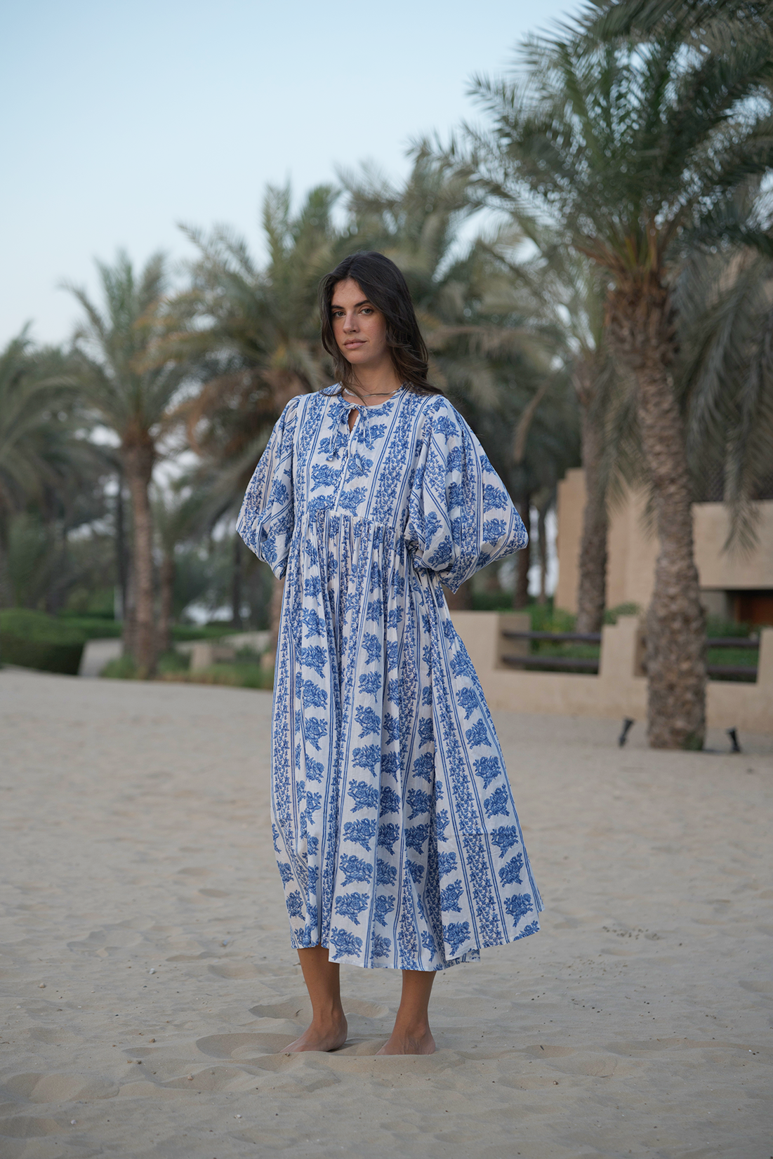 Amaya Midi Dress - Bluebell