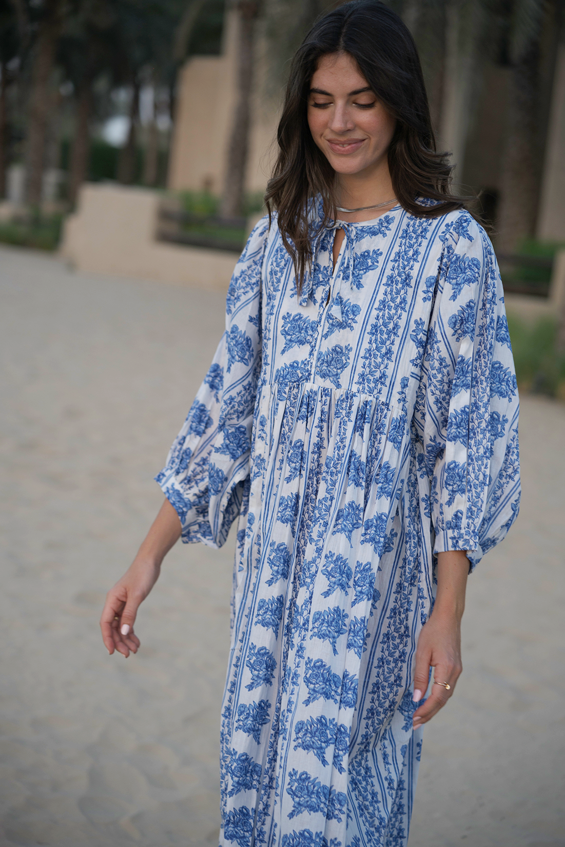 Amaya Midi Dress - Bluebell