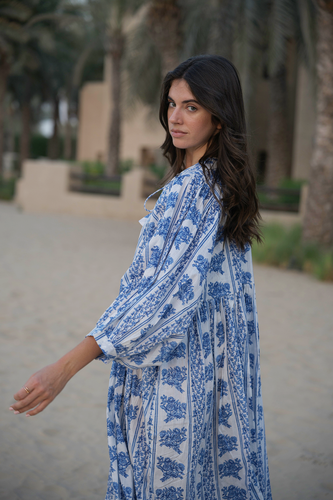 Amaya Midi Dress - Bluebell