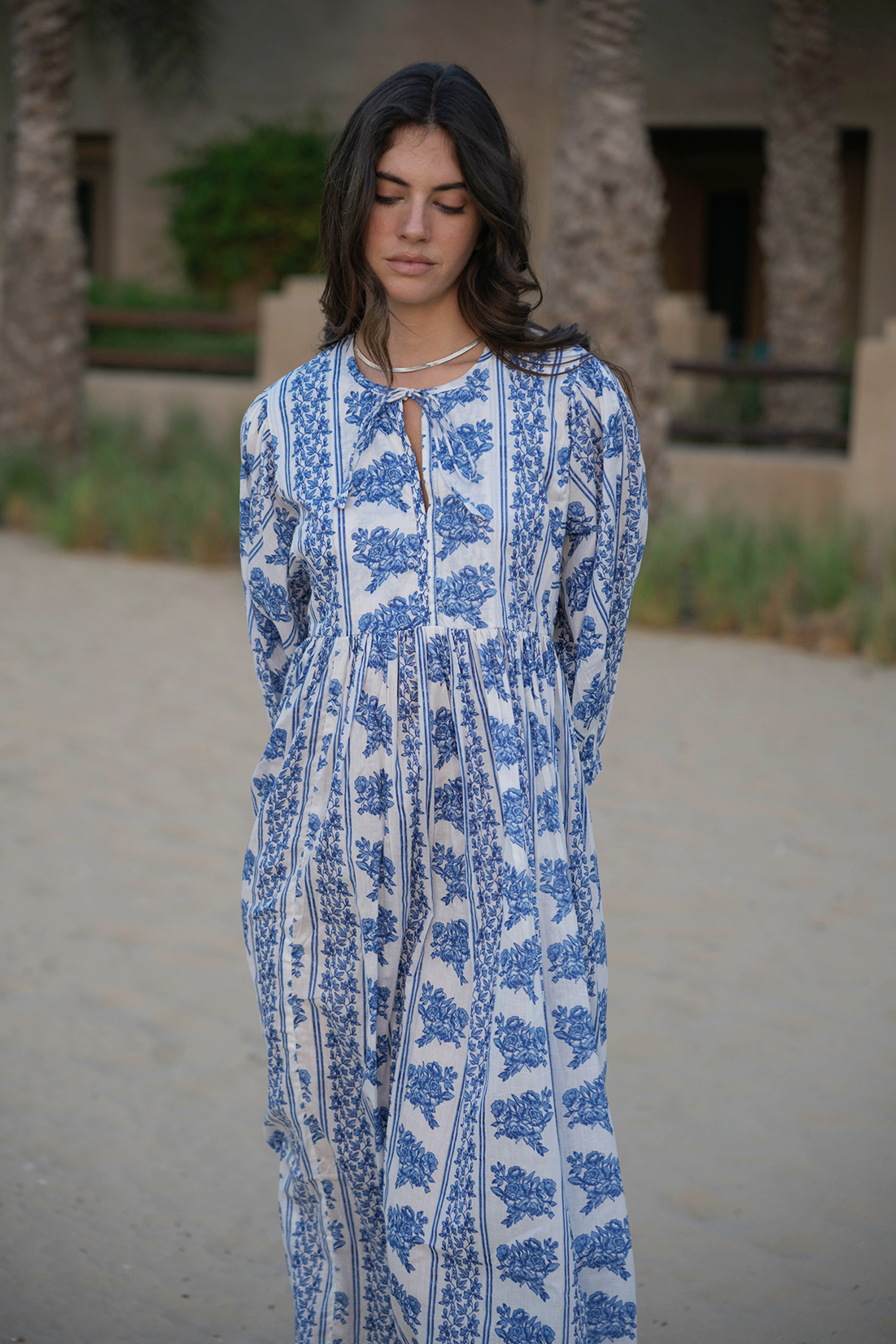 Amaya Midi Dress - Bluebell
