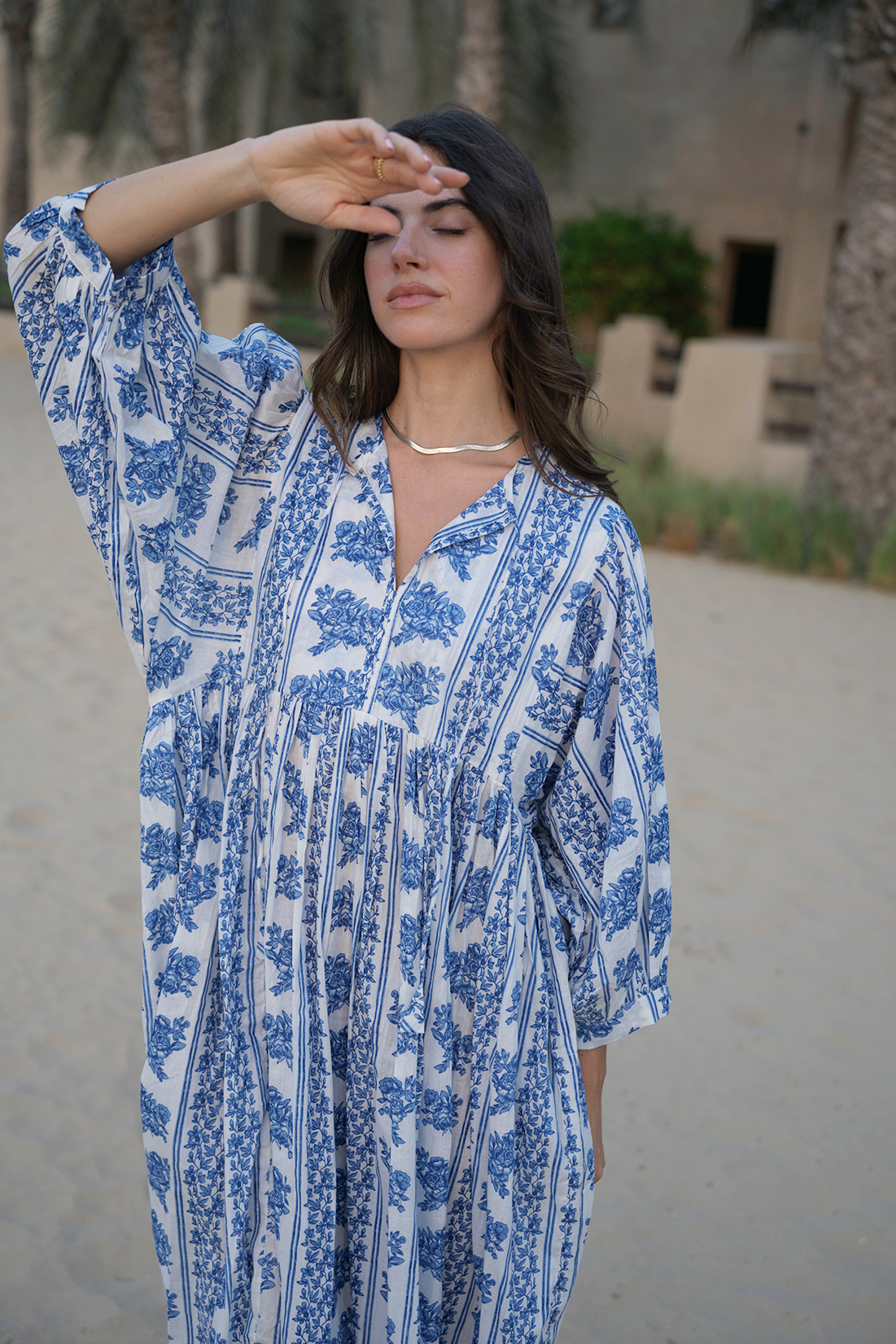 Amaya Midi Dress - Bluebell