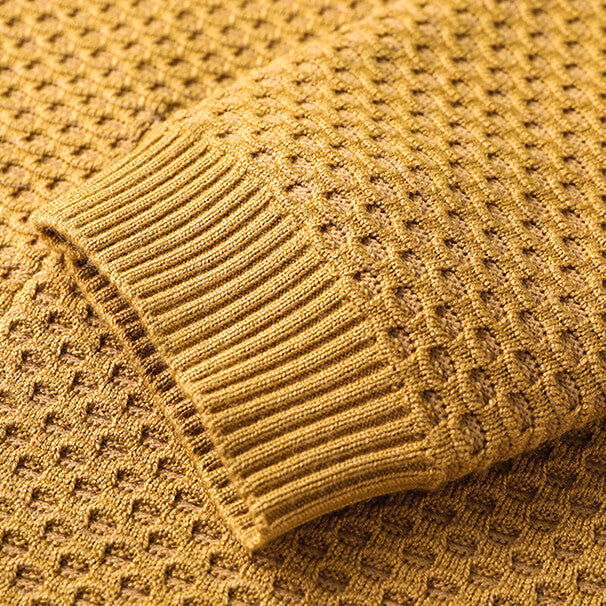 Jamie - Comfortable Honeycomb Cardigan