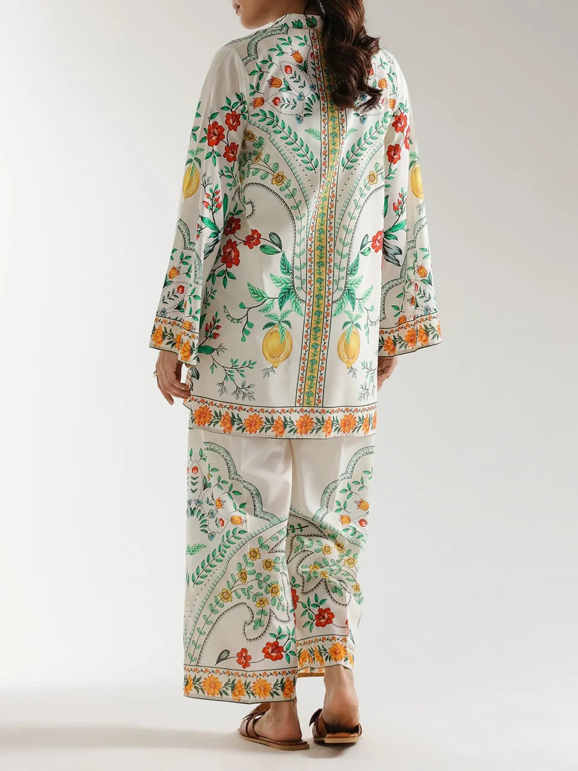 Fresh Botanical Prints Lemon-Hued Floral Co-ord Set