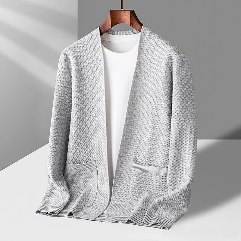 Jamie - Comfortable Honeycomb Cardigan