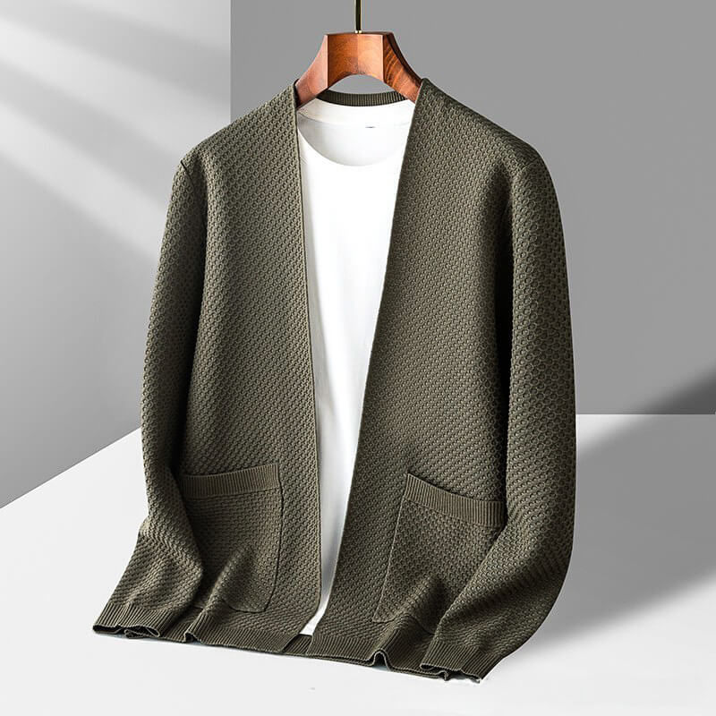 Jamie - Comfortable Honeycomb Cardigan