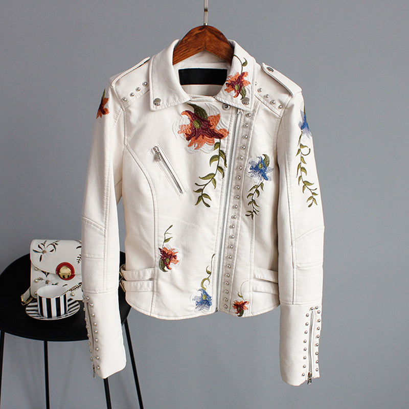 Stella - Modern Floral Jacket with Handmade Details
