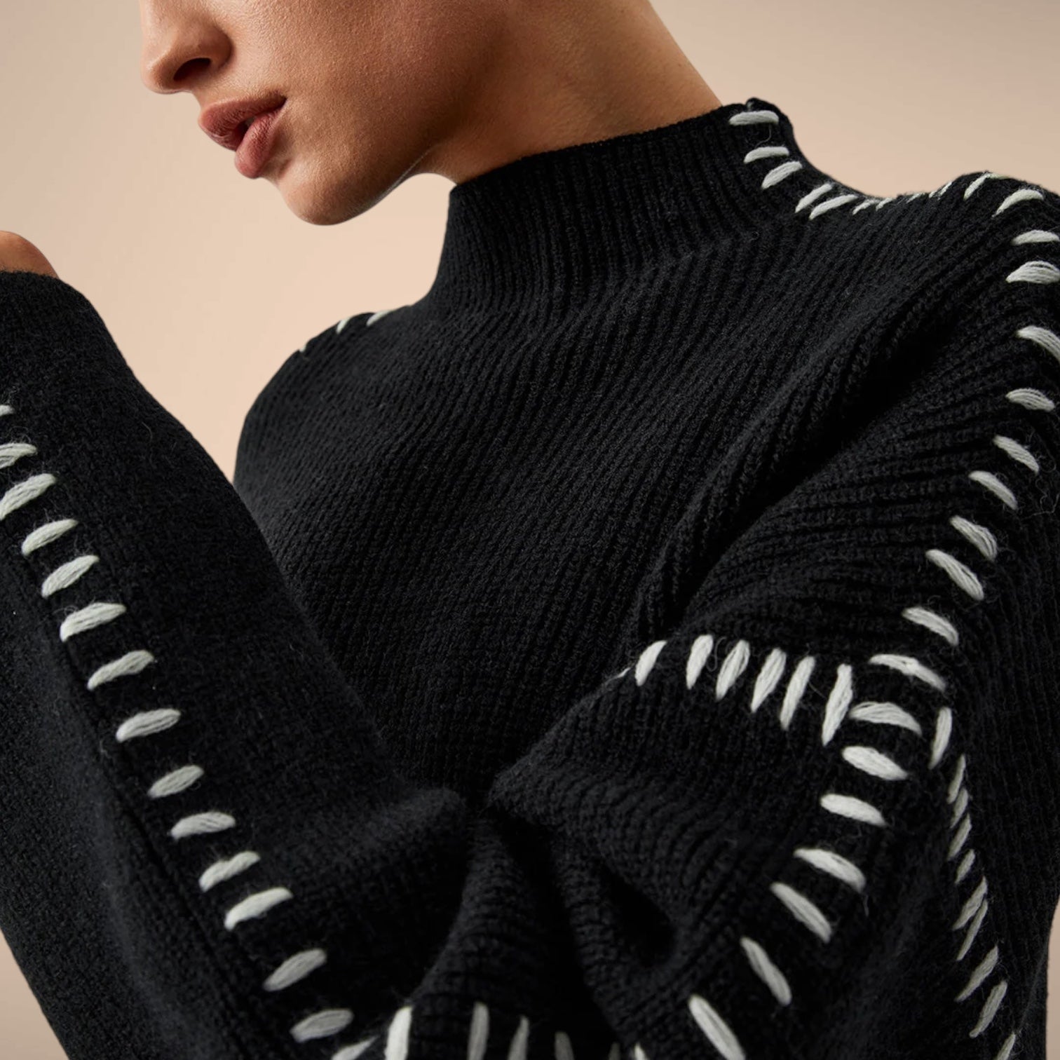 Elma Oversized Turtleneck Sweater