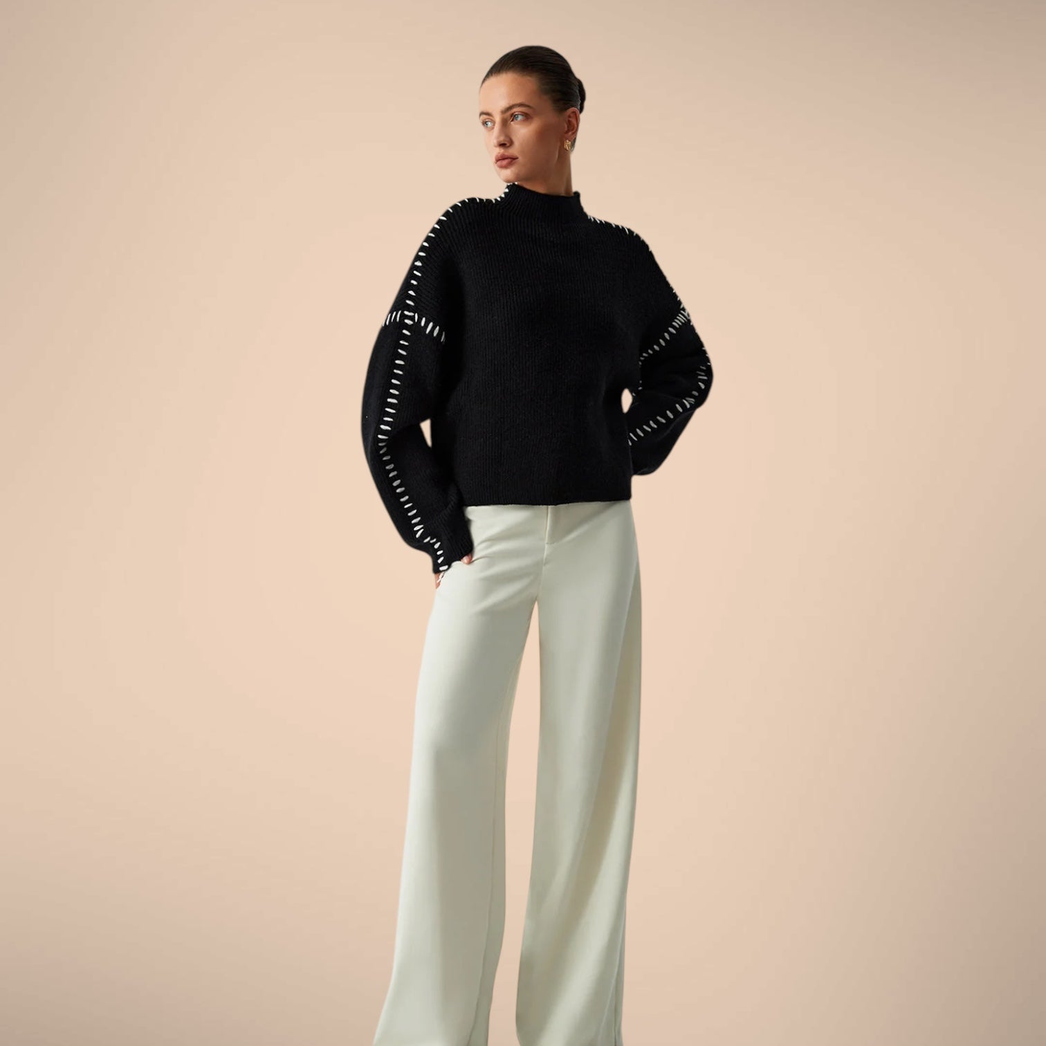 Elma Oversized Turtleneck Sweater