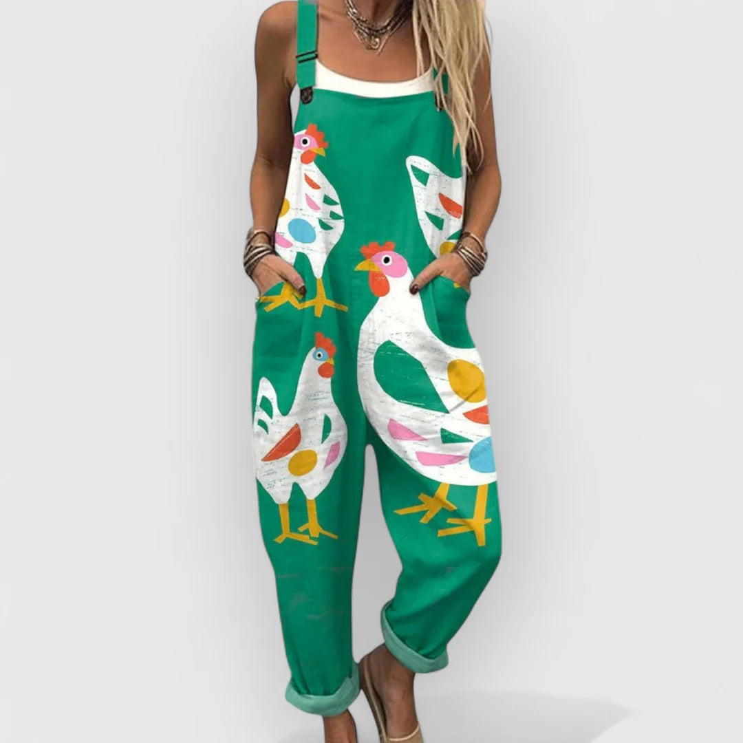 Tessa - Vintage Floral Jumpsuit