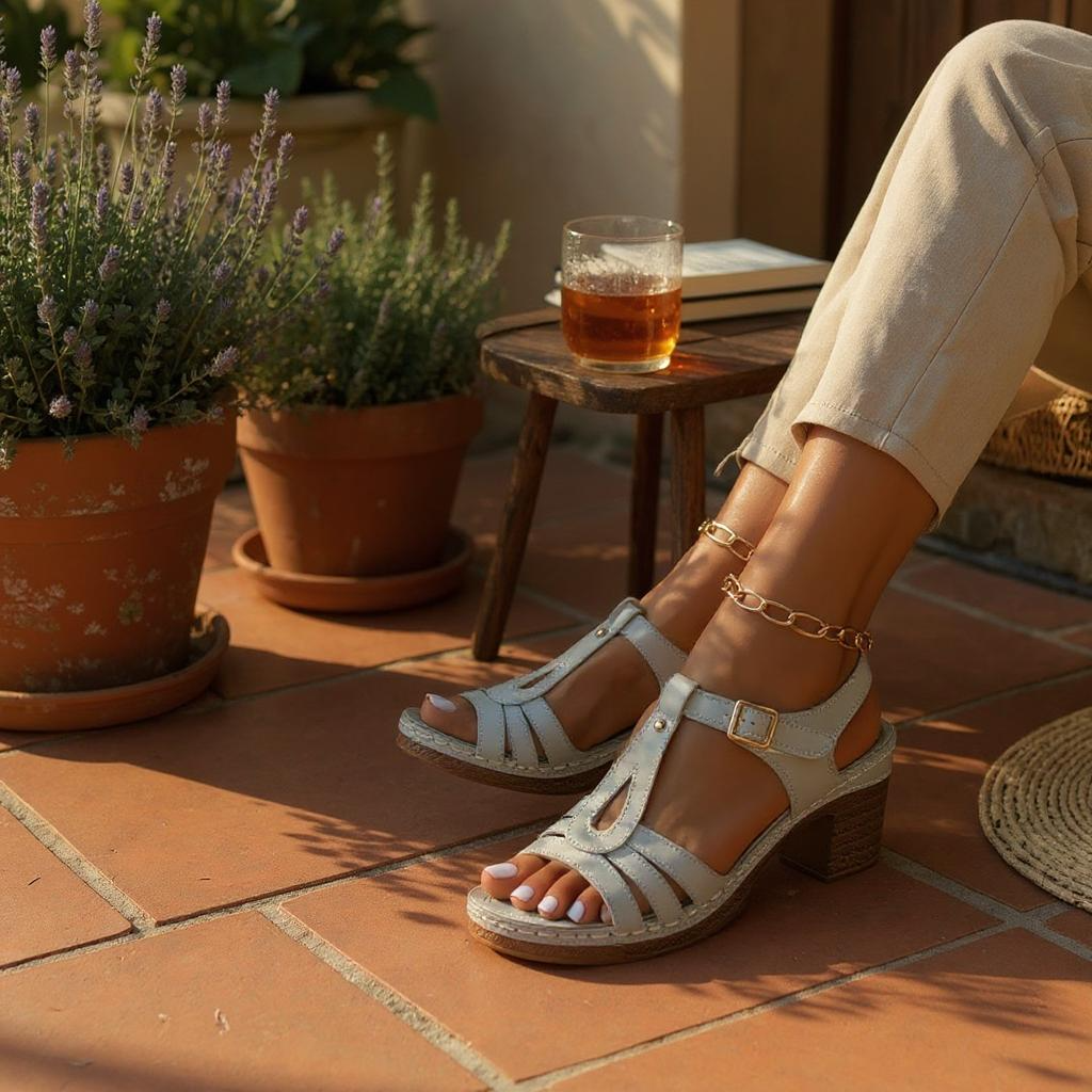 Mira Lift Block Sandals