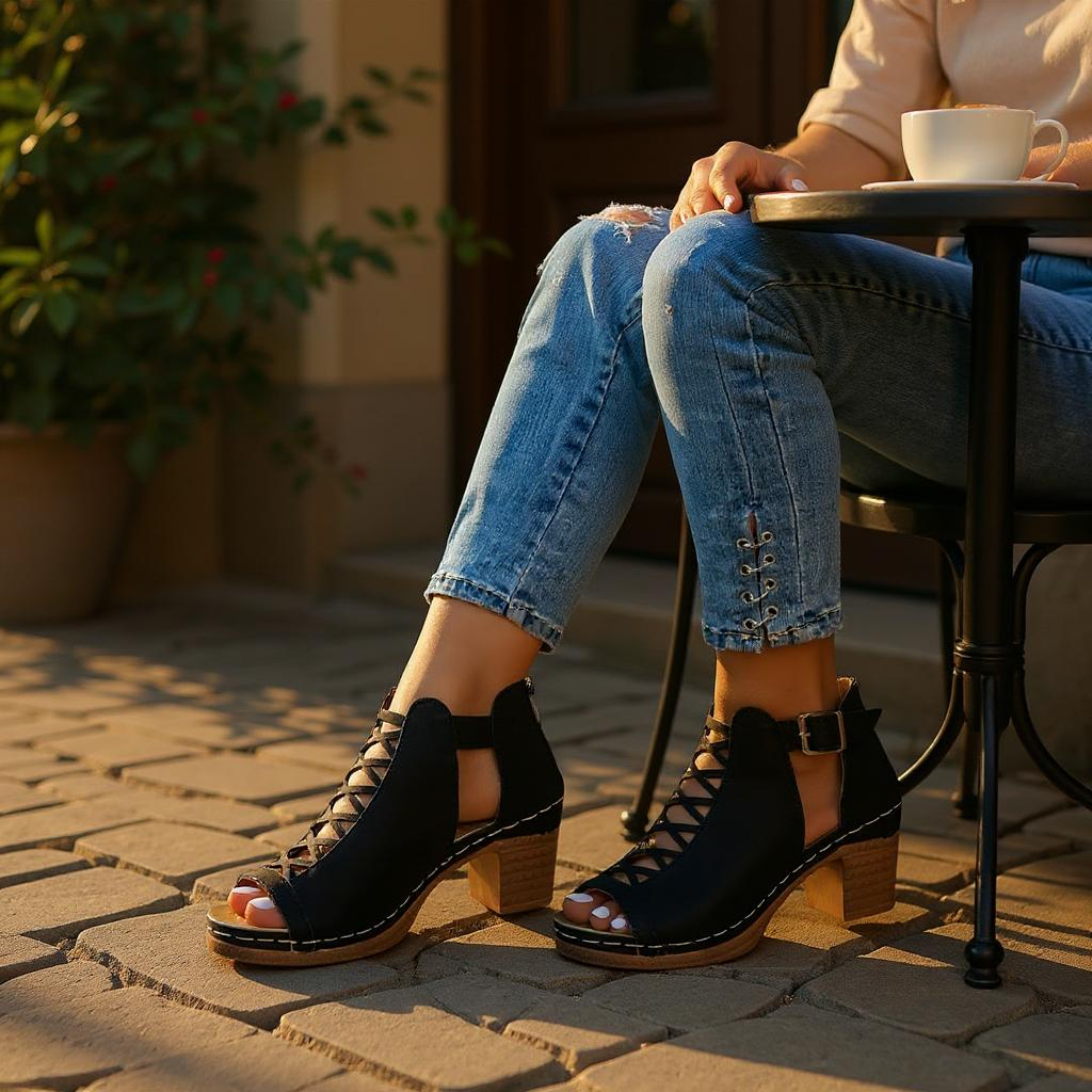Celeste Cross Sandals