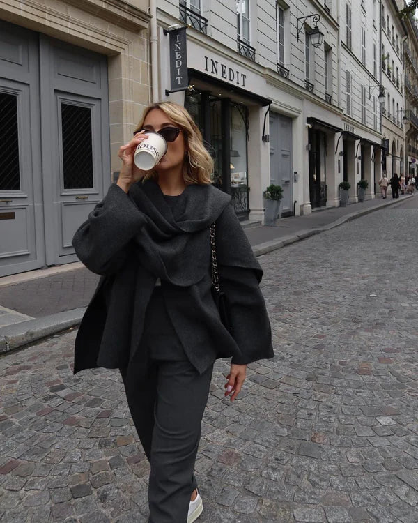 Avie - Stylish Luxury Cape Coat