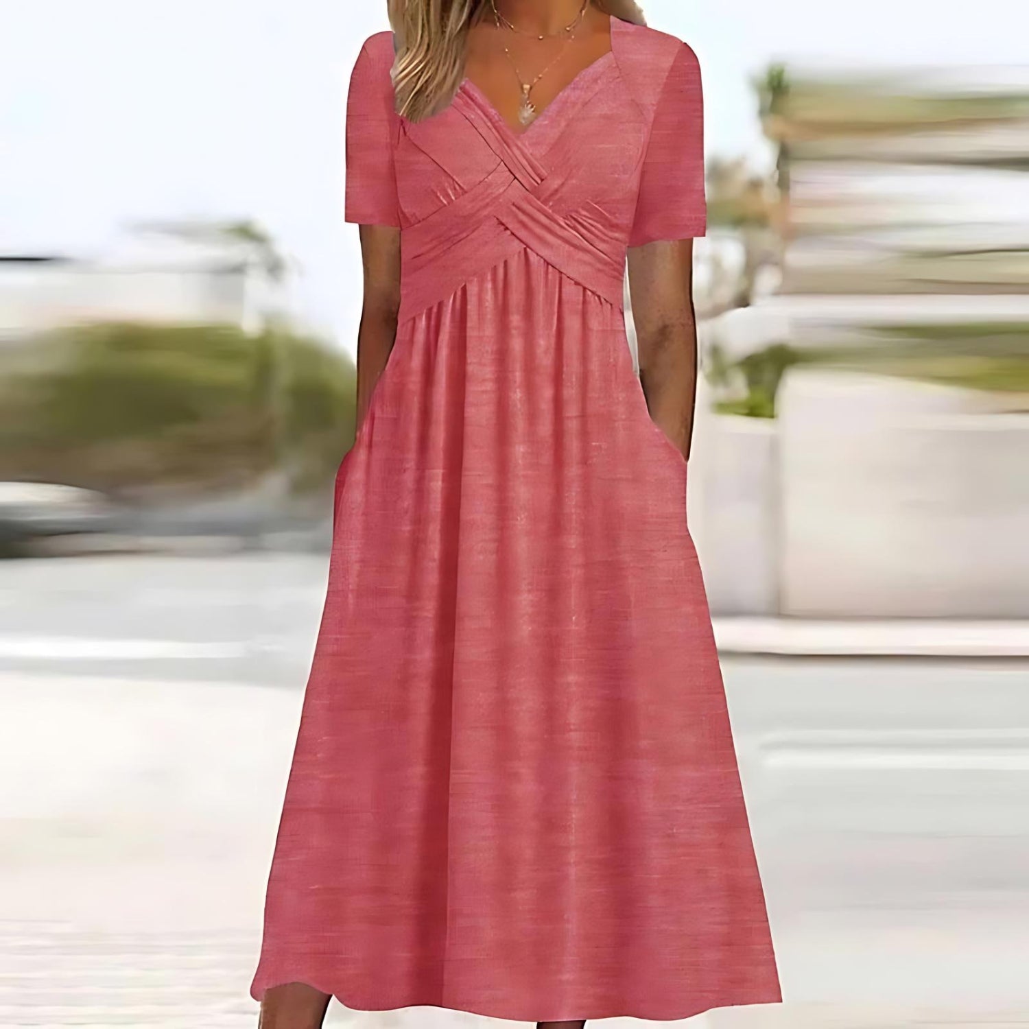 Viola | Midi Dress with Tummy Control