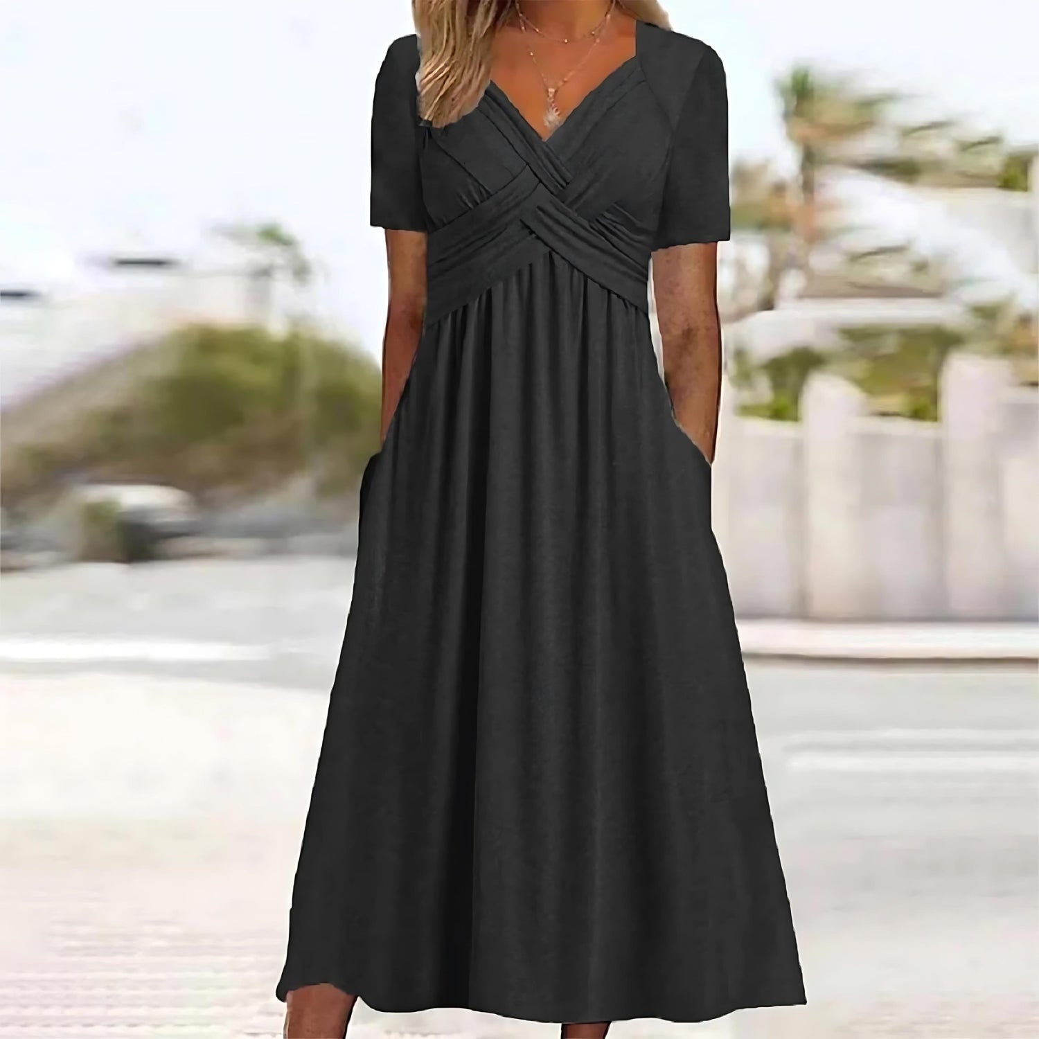 Viola | Midi Dress with Tummy Control