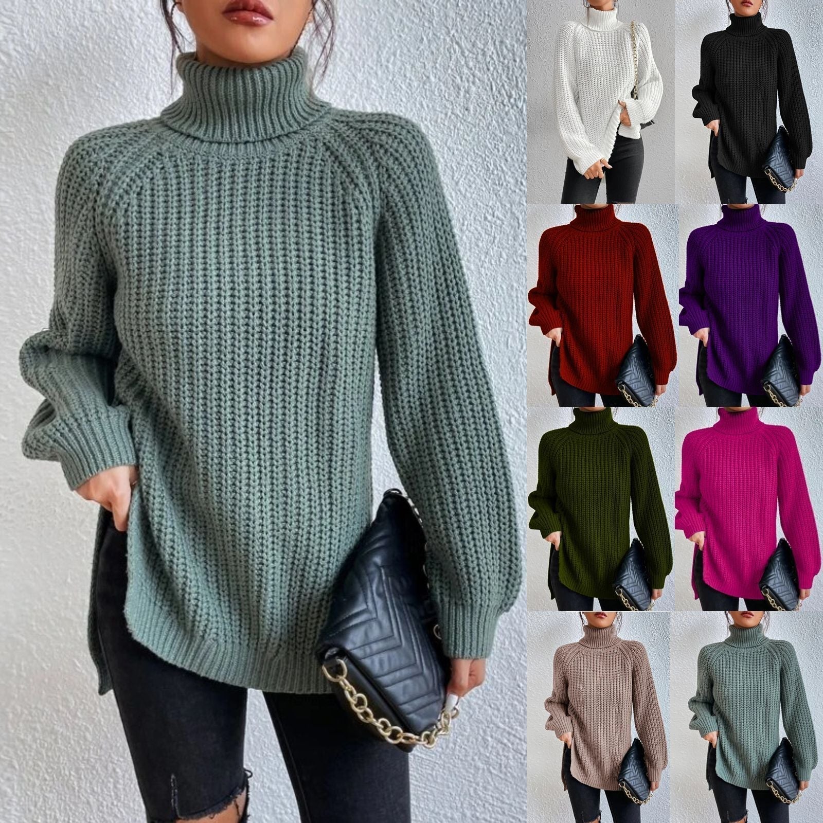 Alissa - Comfortable Turtleneck Long Sweater