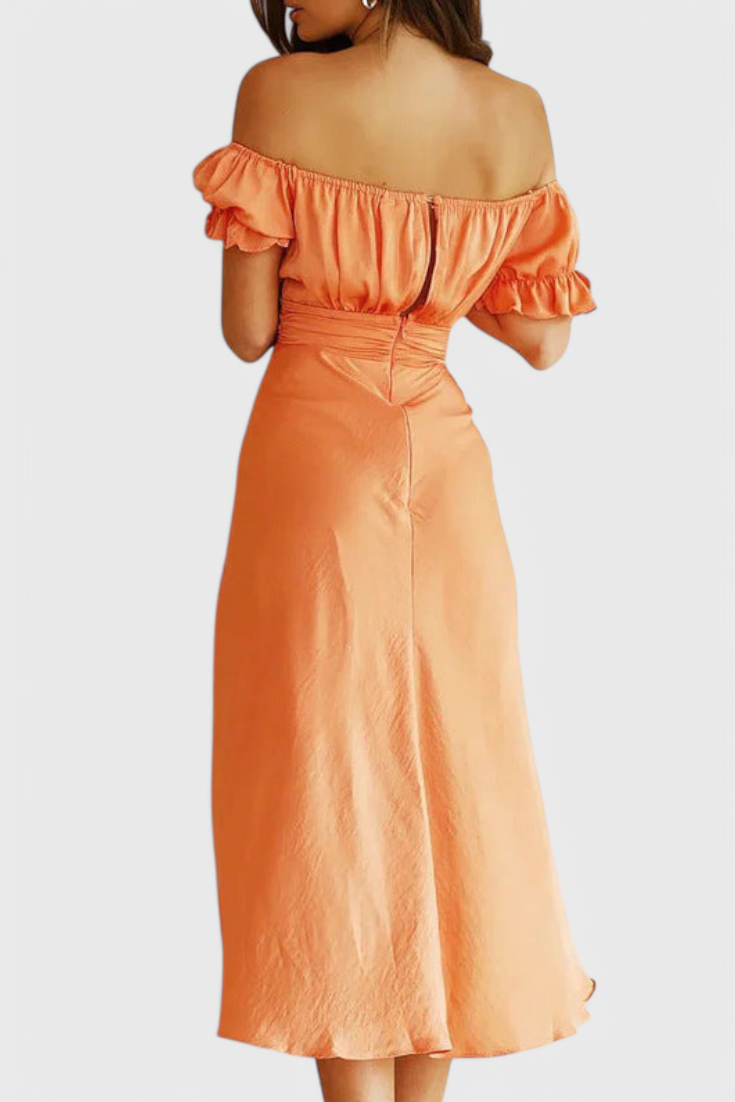 Lucia Off-Shoulder Midi Dress