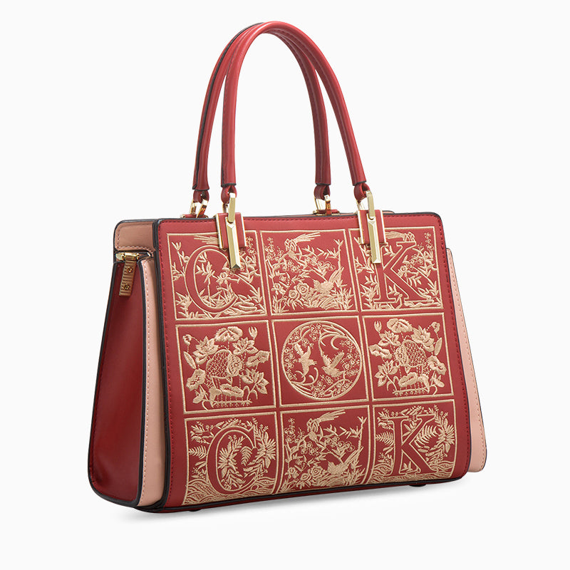 Marseille Embroidery Medium Tote Bag