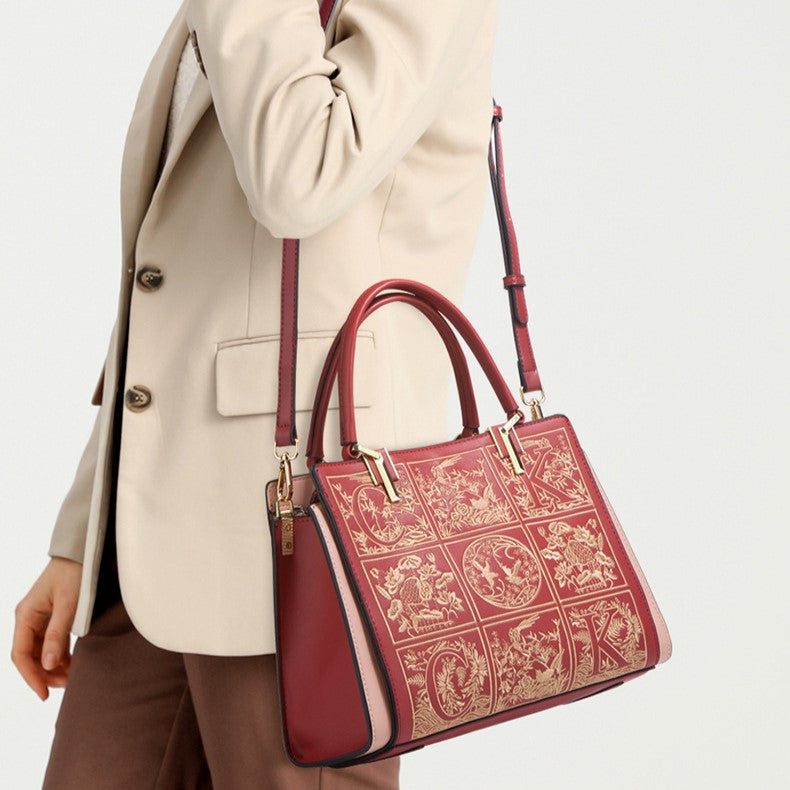 Marseille Embroidery Medium Tote Bag