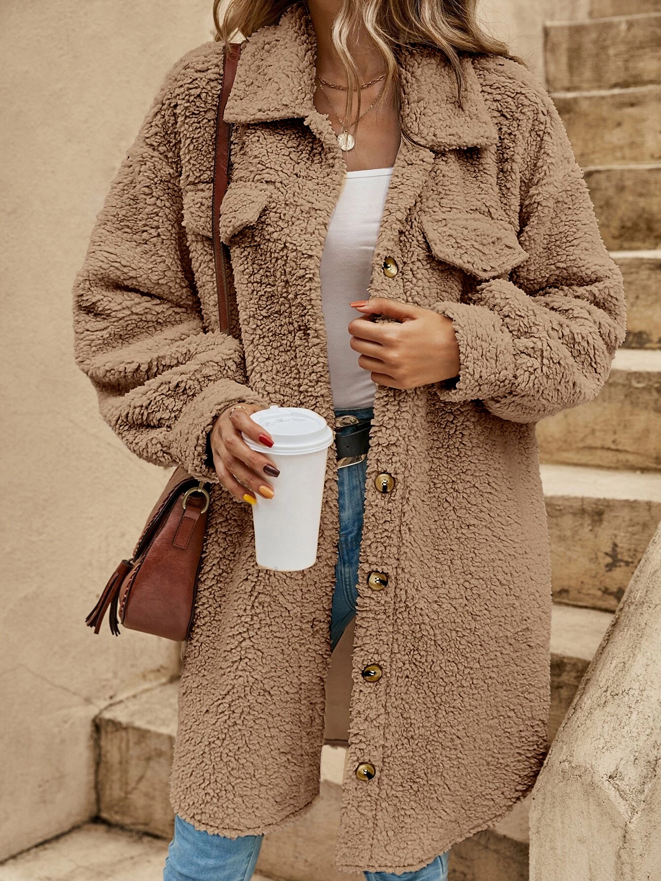 Savannah - Cozy Teddy Coat