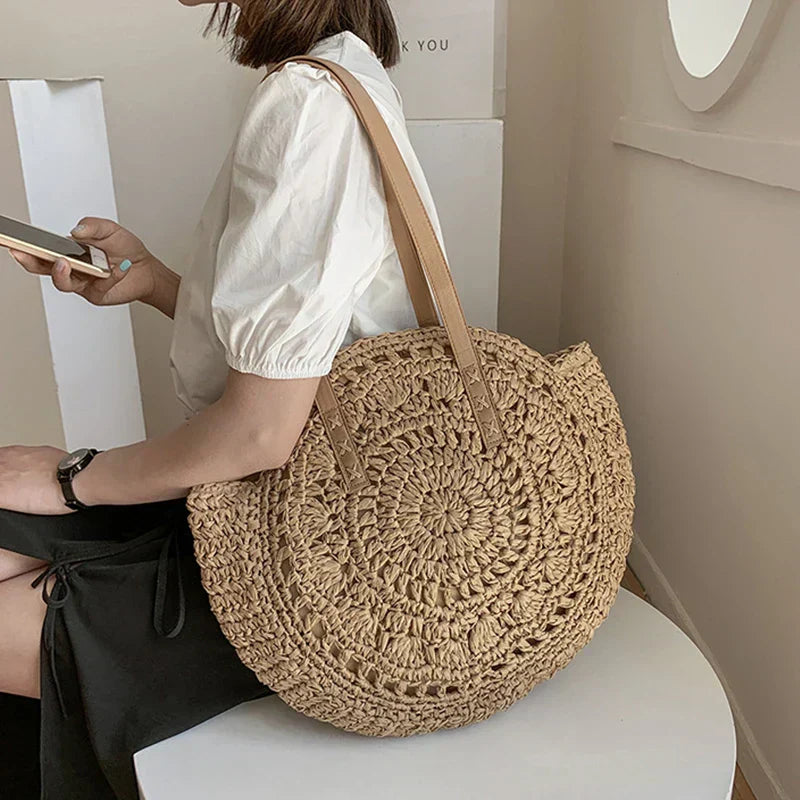 Hannah - Multifunctional Straw Handbag